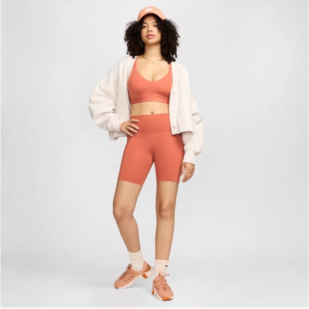 Nike Women's One High-Waisted 8" Biker Shorts With Pockets
